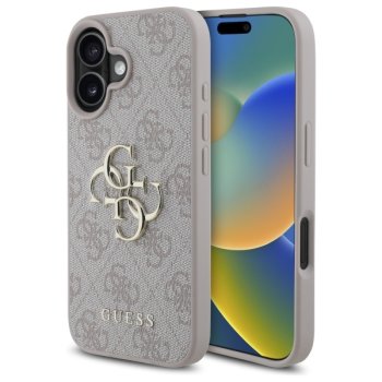 Guess 4G Big Logo case for iPhone 16 Plus - pink