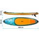 Надувная SUP Доска, Neo-Sport Aquasurf 170204, 320x84x15 см