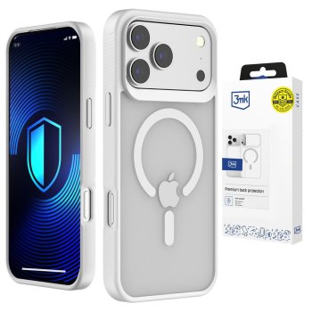 MagSafe Telefona Vāciņš 3mk iPhone 17 Pro Max Balts Caurspīdīgs | Phone Case Cover