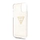 Guess iPhone 11 Pro Case Glitter Triangle, Gold