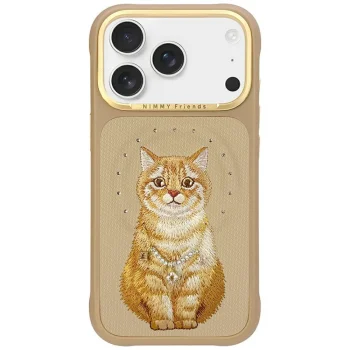 Nimmy Lucky Cat MagSafe Vāciņš iPhone 17 Pro Max Telefonam - Brūns | Phone Case Cover