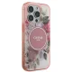Guess iPhone 16 Pro Max Case IML Flower & Tonal Circle MagSafe, Pink