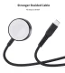 Choetech T319 MFI 5W bezvadu lādētājs Apple Watch ar USB-C kabeli - melns | Wireless Inductive Charger