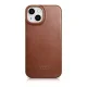 Чехол-книжка iCarer Oil Wax из кожи для iPhone 14 Plus с MagSafe, коричневый...