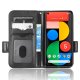 Google Pixel 5 Triangle Pattern Flip Case Wallet Cover, Black | Чехол для Телефона Кабура...