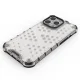 Aizsargvāciņš Honeycomb priekš iPhone 13 Pro ar TPU rāmi, melns
