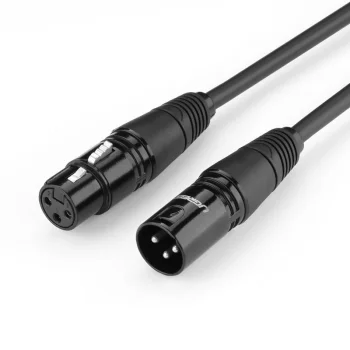 Аудиокабель Ugreen AV130 66717 XLR (female) - XLR (male), 2 м, черный