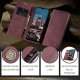 Samsung Galaxy A34 (SM-A346) CASEME Wallet Magnetic Leather Case Cover, Wine Red