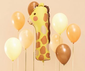 Foil balloon 42x90 cm "Number 1", giraffe
