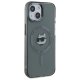 Karl Lagerfeld iPhone 15 Case HC MagSafe IML Metal Choupette Head, Black