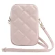 Guess Zip Quilted 4G telefona somiņa, rozā