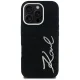 Vāciņš Karl Lagerfeld iPhone 16 Pro Signature Denim MagSafe, melns