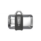 SanDisk Ultra Dual Drive m3.0 64GB USB 3.0 micro-USB zibatmiņa, pelēka
