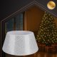 Christmas Tree Stand Cover Ruhhy 60x22cm, White/Silver
