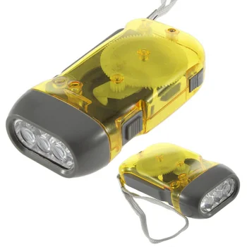 Kinētiskais dinamo lukturis ar 3 LED, bez baterijām