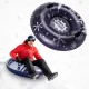 Зимние Надувные Санки Ватрушка Колесо Тюбинг, 110 см | Winter Inflatable...
