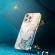 Чехол Kingxbar Phoenix для iPhone 14 Plus с кристаллами, золотисто-синий