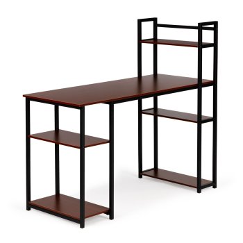 Компьютерный офисный стол с полками ModernHome, дуб