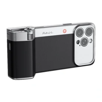 Photography Grip and Case PGYTECH RetroVa iPhone 16 Pro Max, Graphite Black