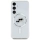 Karl Lagerfeld Button Karl & Choupette Heads MagSafe vāciņš Samsung Galaxy S25, balts