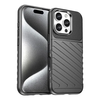 Чехол Thunder Case для iPhone 16 Pro Max, черный