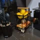 Двухъярусная корзина для фруктов и овощей Ruhhy 00024265, черная