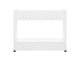 Storage Trolley on Wheels, Rolling Cart Organizer Shelf for Bathroom Kitchen Laundry Room Narrow Places, White