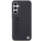 BMW Samsung Galaxy S23 FE vāciņš Leather Hot Stamp, melns