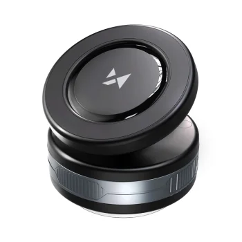 Автомобильный держатель Wozinsky WUSQ-01 с зарядкой Qi, MagSafe, черный