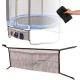 Trampoline Shoe Bag and Storage Net Organizer 110 cm, Black