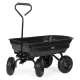 MultiGarden garden dump cart 75 L 200 kg with pneumatic wheels, black