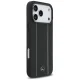 Чехол Mercedes Leather Star Pattern Stripes MagSafe для iPhone 17 Pro Max, Черный