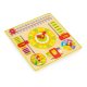 Деревянная обучающая доска Ecotoys MA086 - календарь и часы