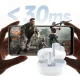 Bezvadu austiņas Dudao U21 TWS ANC ENC Bluetooth 5.4, baltas