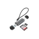 Картридер Conceptronic BIAN05G 2-in-1 Dual Plug серый