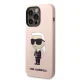 Чехол Karl Lagerfeld Silicone Ikonik MagSafe для iPhone 14 Pro Max - розовый