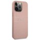 Guess iPhone 13 Pro Max Case Saffiano Stripe, Pink