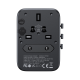 Joyroom JR-TCW01 Travel Wall Charger 17W ( EU / US / UK / JP / AU / CN ), Black | Uzlādes Ierīce Lādētājs Adpaters...