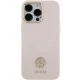 Guess iPhone 15 Pro Max vāciņš Silicone Logo Strass 4G, rozā