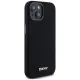 DKNY iPhone 14 / 15 / 13 Case Liquid Silicone Small Metal Logo MagSafe, Black