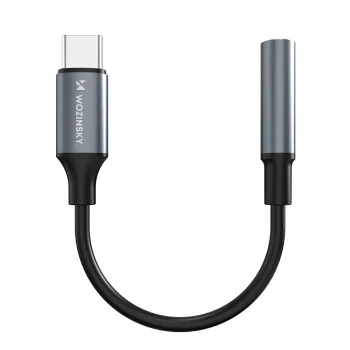 Wozinsky WACM-01 USB-C uz 3.5 mm audio adapteris, melns