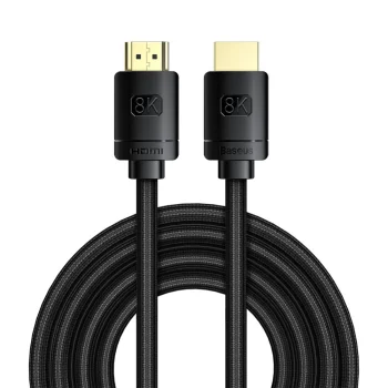 Кабель Baseus HDMI 2.1 8K 60 Гц 48 Гбит/с / 4K 120 Гц / 2K 144 Гц 3D eARC QMS Dynamic HDR VRR ALLM 3...