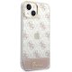 Apple iPhone 14 Plus 6.7\'\' Guess Saffiano 4G Small Metal Logo Case Cover (GUHCP14MHG4MHP), Pink | Telefona Maciņš...