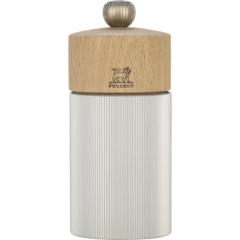 Peugeot Line pepper mill, 12 cm, wood and aluminium
