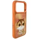 Чехол Nimmy Big Eyed Pet 2.0 с котом для iPhone 17 Pro Max – оранжевый