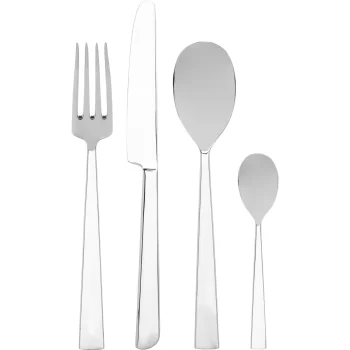 Alessi Asta galda piederumu komplekts, 24 daļas, sudraba krāsā