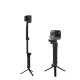 3 vienā monopods-stativs ar pašfoto kātu GoPro kamerām – melns