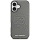 Чехол Karl Lagerfeld IML Rhinestones Karl Head для iPhone 16, черный