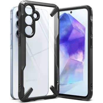 Ringke Fusion X vāciņš Samsung Galaxy A55 5G - Melns | Phone Case Cover Black
