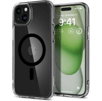 Spigen iPhone 15 Plus vāciņš Ultra Hybrid Mag ar MagSafe, melns